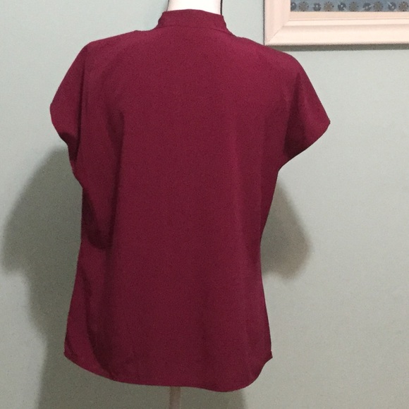 Ellen Tracy- Burgundy Blouse - Picture 4 of 7